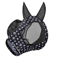 Produktbild von Imperial Riding Fliegenmaske Trail Ride ohne Nasenschutz Schwarz Mesh Full