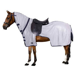 Imperial Riding Fly Royce Nierendecke für Pferde aus atmungsaktivem Mesh in Grau – Bild 1 von 2