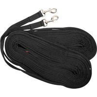 Produktbild von Imperial Riding Free Ride Langzügel aus Polyester 9 m 2er-Set Schwarz für Pferde