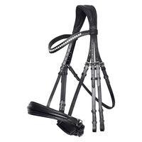 Produktbild von Imperial Riding Fria Kandarenzaum aus Leder mit Schafslederpolsterung Schwarz Cob