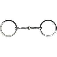 Produktbild von Imperial Riding Gebiss 2-Ring Trense aus Edelstahl mit gedrehtem Flachring in Silber