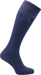 Produktbild von Imperial Riding Glitzy Reitsocken Damen Blau Größe 35/38