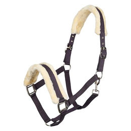 Produktbild von Imperial Riding Halfter Classic Fur aus Nylon mit Kunstfellpolsterung Black Berry Full