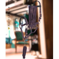 Produktbild von Imperial Riding Halfter mit Fliegenfransen und Strick in Bordeaux aus Nylon