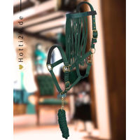 Produktbild von Imperial Riding Halfter mit Fliegenfransen und Strick in Forest Green aus Nylon