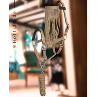 Produktbild von Imperial Riding Halfter mit Fliegenfransen und Strick in Sandbeige aus Nylon