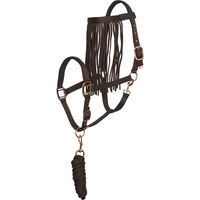 Produktbild von Imperial Riding Halfter Set für Ponys aus Nylon mit Führstrick und Fliegenstirnband in Braun