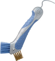 Produktbild von Imperial Riding Hufauskratzer mit Metallbürste und ergonomischem Griff in Blau-Breeze