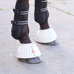Imperial Riding Hufglocken Gamaschen aus Gummi Weiß XL – Bild 1 von 2
