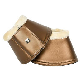 Produktbild von Imperial Riding Hufglocken IRHLovely Gamaschen mit Neoprenfutter und Klettverschluss Braun/Beige für Warmblut