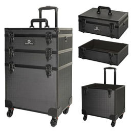 Imperial Riding IHRStackX Deluxe Grooming Box für die Pferdepflege in Schwarz – Bild 1 von 2