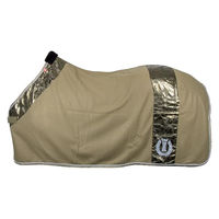 Produktbild von Imperial Riding IRH Ambient Hide & Ride Pferdefleece- und Abschwitzdecke aus Mikrofleece mit Kunstfell-Widerrist in Olivgrün Größe 125