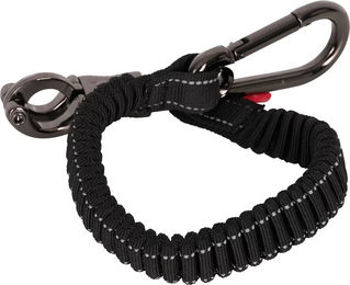 Imperial Riding IRH Flexi Elastische Befestigungsleine für Pferde aus Polyester in Schwarz 40cm - 40 cm – Bild 1 von 2