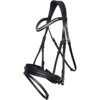 Produktbild von Imperial Riding IRH Fria Trense aus Büffelleder mit Schafslederpolsterung und Strass-Stirnband Schwarz Full