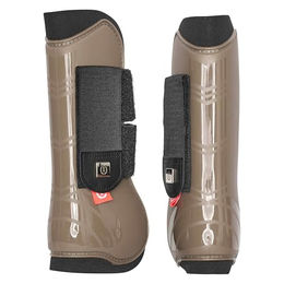 Imperial Riding IRH Lovely Gamaschen für Vollblut mit TPU-Schale und Neoprenfutter in Beige/Braun Größe Cob – Bild 1 von 3