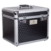 Produktbild von Imperial Riding IRH Shiny Putzbox mit Zahlenschloss und Spiegel in Schwarz-Glitzer