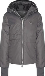 Imperial Riding Jessy Junior Wasserdichte Winter Reitjacke für Kinder in Grau – Bild 1 von 2