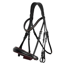 Produktbild von Imperial Riding Kandarenzaum IRHFria aus Leder in Burgundy Rot F/S
