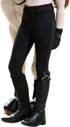 Imperial Riding Kinder Winter Reitleggings Sparks Full Grip Schwarz Größe 116 – Bild 1 von 4