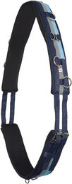 Imperial Riding Longiergurt IRH Deluxe aus Polyester mit Neoprenfütterung für Pferde in Blau-Navy-Silber – Bild 1 von 2