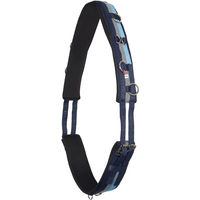 Produktbild von Imperial Riding Longiergurt IRH Deluxe aus Polyester mit Neoprenfütterung für Pferde in Blau-Navy-Silber