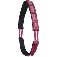 Produktbild von Imperial Riding Longiergurt IRH Deluxe aus Polyester mit Neoprenfütterung in Rose-Bordeaux-Silber für Warmblut Pferde