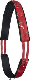 Imperial Riding Longiergurt IRH Deluxe aus Polyester mit Neoprenfütterung und Metallringen in Rot für Warmblut Pferde – Bild 1 von 2
