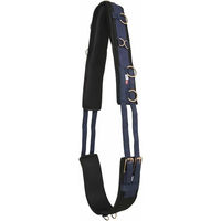Produktbild von Imperial Riding Longiergurt IRH Deluxe Extra aus Nylon in Navy-Rosegold mit Cob-Größe