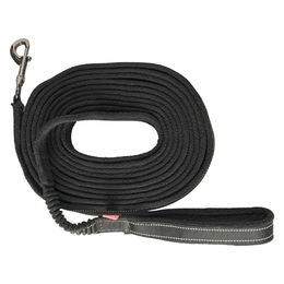Imperial Riding Longierleine Flexi mit Fleece in Schwarz – Bild 1 von 2