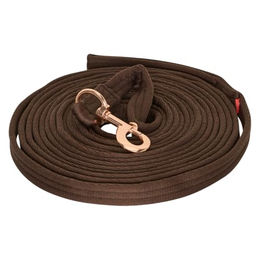 Imperial Riding Longierleine IRHExtra aus Nylon in Braun mit 7,8 m Länge und 2,5 cm Breite – Bild 1 von 3