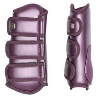 Produktbild von Imperial Riding Lovely Dressurgamaschen für Pferde aus Neopren in Lila Schwarz für Vollblut