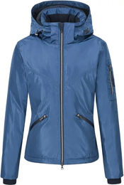 Imperial Riding Lucky Reitjacke für Damen mit Kapuze und Fleece-Futter wasserdicht Blau Größe M – Bild 1 von 2