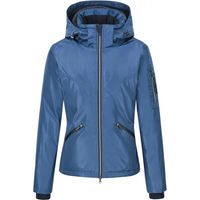 Produktbild von Imperial Riding Lucky Reitjacke für Damen mit Kapuze und Fleece-Futter wasserdicht Blau Größe M