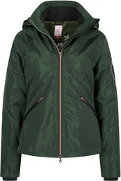 Produktbild von Imperial Riding Lucky Reitjacke für Damen mit Kapuze und Fleece-Futter wasserdicht Grün XXL