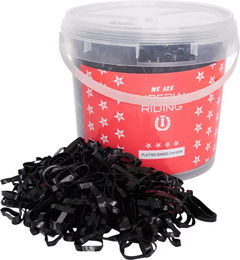 Imperial Riding Mähnengummis Silikon Einflechtgummis Schwarz in Profi-Box 400 g für Pferde – Bild 1 von 2