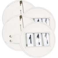 Produktbild von Imperial Riding Nummer Reiten Round Leder Weiß 2er Set Sattelzubehör
