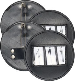 Produktbild von Imperial Riding Nummer Reiten Round Sattelzubehör aus Leder in Schwarz (2er Pack)