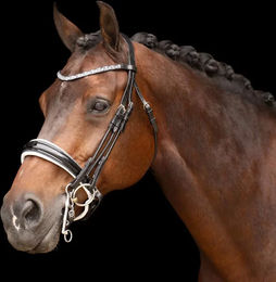 Produktbild von Imperial Riding Olympia Zaumzeug aus Leder für Vollblut in Schwarz