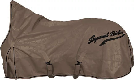 Imperial Riding Outdoor-Decke IRH Super-Dry 200 g für Pferde wasserdicht und atmungsaktiv aus Polyester in Braun/Beige Größe 125 - 125 cm – Bild 1 von 3