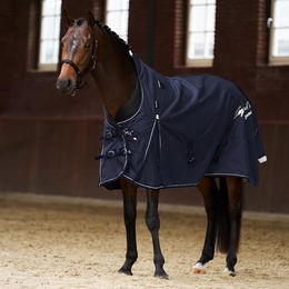 Imperial Riding Outdoordecke IRH Super-Proof 200g Pferde Winterdecke aus 1200D Ripstop-Nylon Navy Größe 125 – Bild 1 von 6
