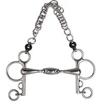 Produktbild von Imperial Riding Pelham Gebiss für Pferde aus Edelstahl Silber doppelt gebrochen 17mm