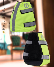 Produktbild von Imperial Riding Reflex Steigbügel Fußwärmer Gelb aus Fleece für den Winter