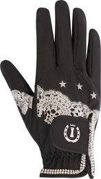 Produktbild von Imperial Riding Reithandschuhe Star Lace Unisex Schwarz Silber XL