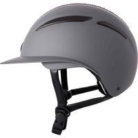 Produktbild von Imperial Riding Reithelm IRHOlania Deluxe Big Visor Grau mit CE-Zertifizierung