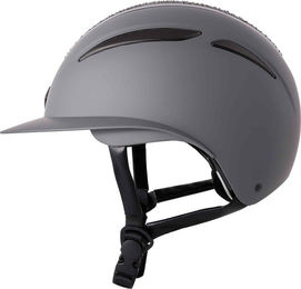 Imperial Riding Reithelm IRHOlania Deluxe Big Visor in Blau und Grau mit Kunststoffschale und CE-Zertifizierung Größe M – Bild 1 von 6