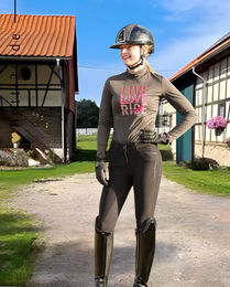 Produktbild von Imperial Riding Reithose IRHel Capone FullGrip für Damen in Schwarz wasserabweisend und ganzjährig nutzbar