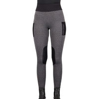 Produktbild von Imperial Riding Reitleggings IRHDiamond KneeGrip für Kids in Grau