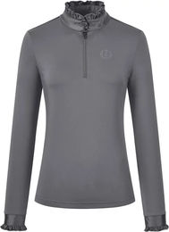 Produktbild von Imperial Riding Reitshirt Anna Damen Langarm Grau Größe L