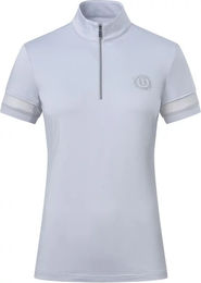 Produktbild von Imperial Riding Reitshirt Gina für Damen in Grau und Weiß Größe XL