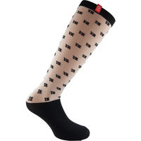 Produktbild von Imperial Riding Reitsocken Damen Tiptoe Schwarz Beige Größe 35/38